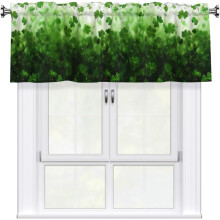 Green Shamrock Valances 54x18 inch Rod Pocket
