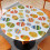 Easter table cover waterproof vinyl with egg design 36-44 1