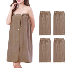 Serviette de spa pour femme, légère, douce et ajustable.