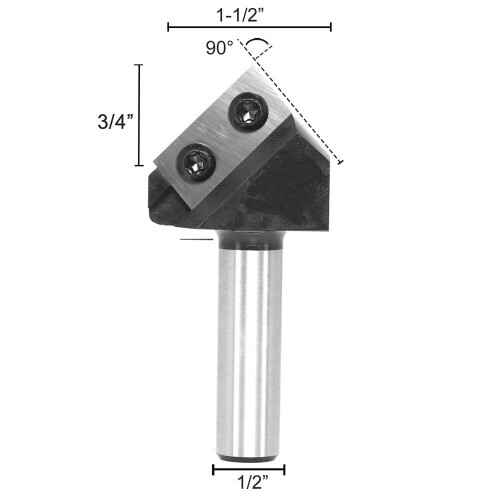 V-Type Router Bit Carbide Insert 90 Degree 1