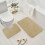 Ensemble de tapis de bain antidérapants et absorbants, 2 pièces, beige 1