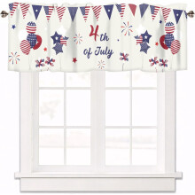 American Flag July 4th valance 18x54 inch rod pocket