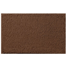 Tapis de salle de bain couleur café, antidérapant, doux et duveteux, 61 x 91 cm
