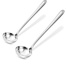 Louche en acier inoxydable, bol profond robuste de 7,8 pouces