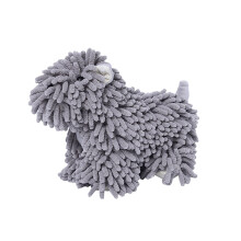 Chenille Hand Towel Soft Absorbent Gray 1 Pack