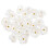 Blumenknöpfe aus Kunststoff, beige, 50 Stück 1
