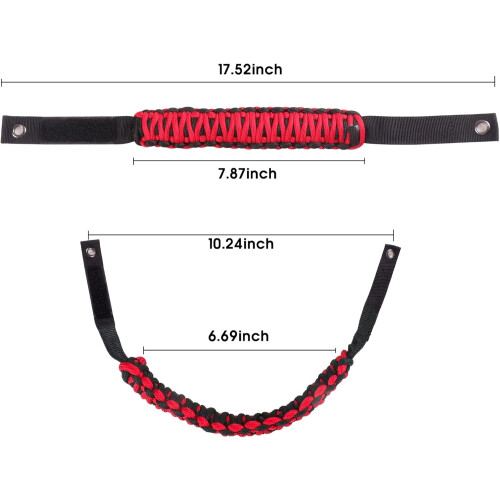 Roll Bar Grab Handles Paracord Grip for Ford Bronco 2