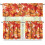 Red Pumpkin Fall Leaf Kitchen Curtains Valance and Tier Set 1