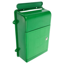 Weatherproof Locking Mailbox Green Large Capacity for