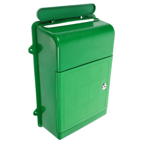 Weatherproof Locking Mailbox Green Large Capacity for