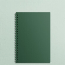 A5 Spiral Notebook Lined Thick Vintage Cover