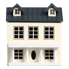 Miniature Wooden House Model 1 Set 2.8 x 2.6 x 2.1 Inches