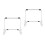 HOMEMAXS LED Light-Up Drawing Tablet Stand 2pcs 1