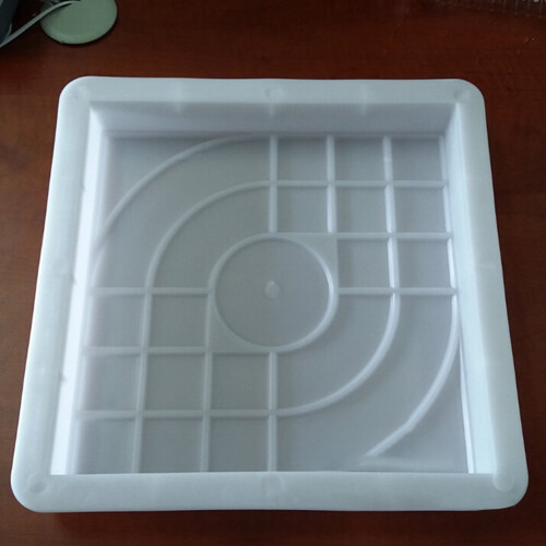 Pavement stone mould reusable concrete mold white
