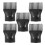 FRCOLOR Haartrockner-Diffusorkämme Universal Schwarz 5 Stück 1