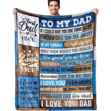 Soft Throw Blanket for Dad Birthday Gift 50 x 60 Inch