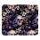 Tappetino per mouse antiscivolo con teschio e fiori viola, 21x25 cm 1
