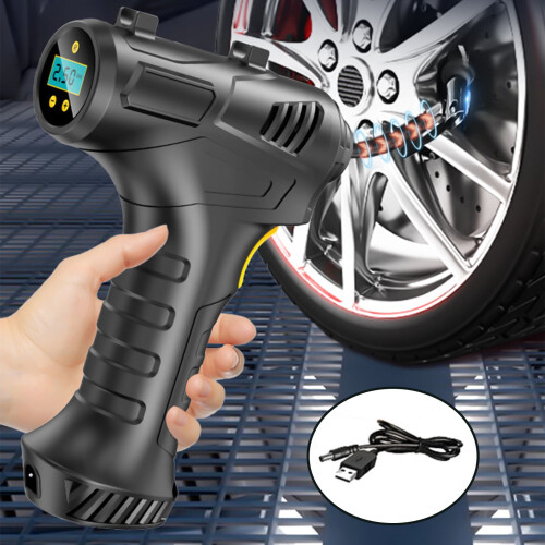 Rechargeable Tire Inflator with Digital Gauge 12V 2