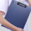 A4 File Folder Multifunctional Exam Mat Clipboard Blue 2