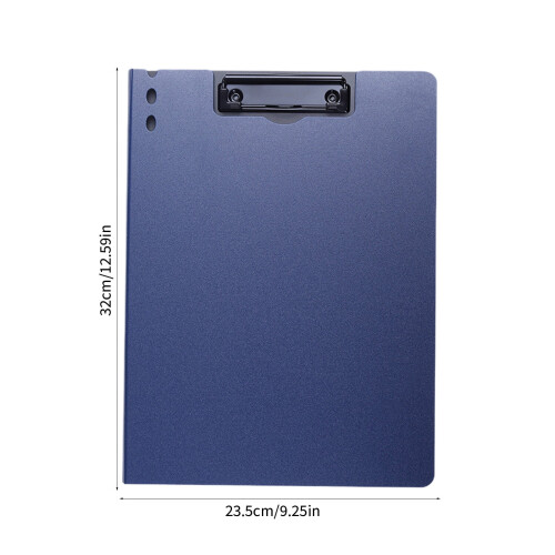 A4 File Folder Multifunctional Exam Mat Clipboard Blue 2