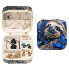 Boîte à bijoux Papillons bleus Paresseux Galaxie 1 pièce