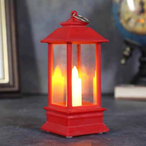 Lanterne LED vintage avec effet bougie (1 pièce)