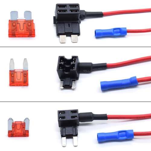 Car Add-A-Circuit Fuse Tap Adapter 12V 3 Pack