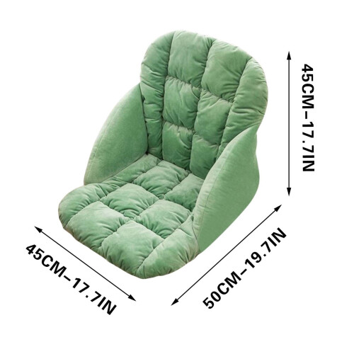 Chair Cushion Thickened Textured Green 20" x 18" 2