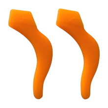 Anti-Slip Ear Hooks Orange Silicone 2-Pack