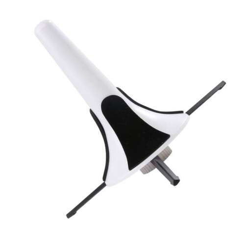 White Trumpet Tripod Stand with Detachable Metal Bracket