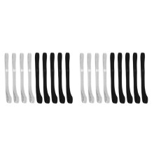 18 Pcs Thick Non-Slip Elastic Sport Headbands Hair Headbands,Exercise Hair and Sweatbands for Women and Men(Black, Grey)