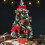 Mini LED Christmas Tree Set Warm White Lights Battery 6
