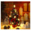 Mini LED Christmas Tree Set Warm White Lights Battery 7