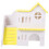MUSEYA Hamster House Hideout PVC Decorative Toy 1 Piece 4