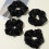 Black Satin Silk Scrunchies Extra-Large 4 Pack 1