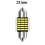 DE3175 LED Map Light Bulbs 31mm 6000K White 6 Pack 4