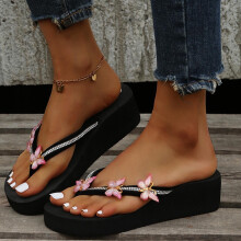 Women's Flip Flops Pink Arch Support Size 9.5