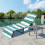 Housse de chaise de plage rayée avec poches latérales, séchage rapide 8