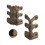Baseboard Corner Protectors Bronze Metal 6 pcs 1