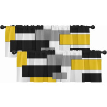 Emvency Geometric Abstract Valance Blackout Rod Pocket