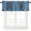 Compass Circle Dot Geometric Window Valance Rod Pocket 1