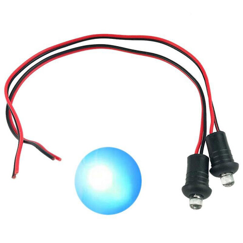 Blue Flashing Dummy Car Alarm LED Light 2 pcs 1