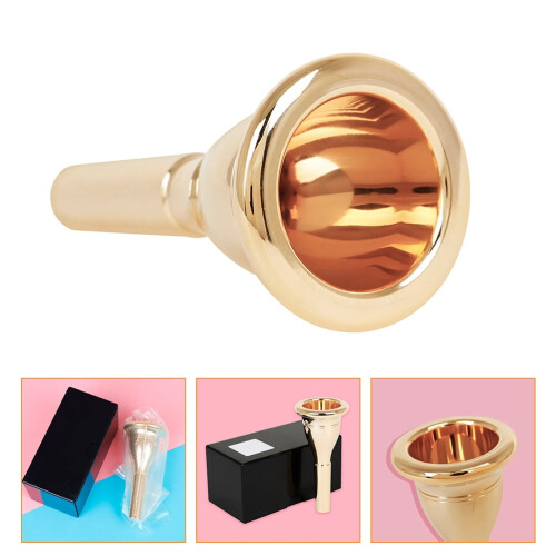 Tuba Mouthpiece Brass Accessory Golden 1 Piece