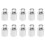 Unbranded rope connector end caps for bracelets 10 pcs 1