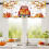 Fall Kitchen Curtains 54 x 18 Inch Pumpkin Valance 1