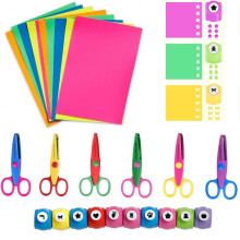 Chenfeng Craft Scissors and Hole Punch Set 26 pcs