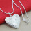 925 Sterling Silver Heart Locket Pendant with Snake Chain 1