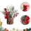 Mini albero di Natale artificiale con pigne e bacche 1