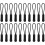 Black Zipper Pulls Replacement Tabs 20 Pieces 1