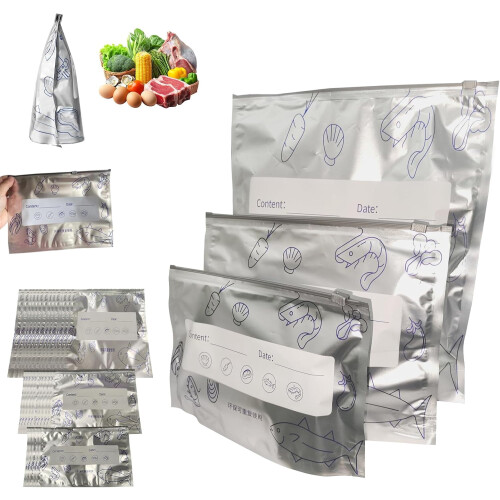 Sachets de conservation en aluminium, 30 pièces, 3 tailles